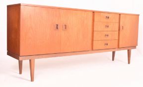 DANISH MODERN DESIGN - MID CENTURY TEAK WOOD SIDEBOARD CREDENZA