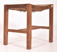HEALS OF LONDON - 1930S ART DECO LIMED OAK STOOL