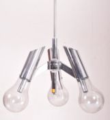VINTAGE 20TH CENTURY SPUTNIK THREE-ARM CEILING PENDANT LIGHT