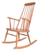 STOL KAMNIK - VINTAGE MID CENTURY BEECH AND ELM ROCKING CHAIR