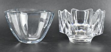 PAIR OF BOWLS BY LARS HELLSTEN & ERIKA LAGERBIELKE FOR ORRRFORS