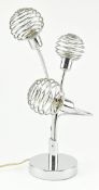 NINO, LEUCHTEN GERMAN CIRCA 1970S CHROME THREE-ARM DESK LAMP