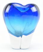 WILLIAM WILSON FOR WHITEFRIARS - MOLAR - KINGFISHER BLUE GLASS VASE