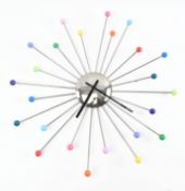 CONTEMPORARY SPUTNIK STYLE HANGING WALL CLOCK