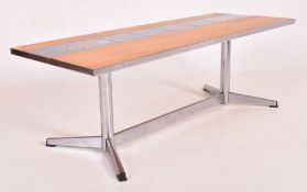 DE NISCO - ITALIAN MID CENTURY 1970S TILE TOP & CHROME COFFEE TABLE