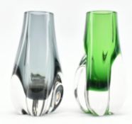 GEOFFREY BAXTER FOR WHITEFRIARS - PAIR OF 'LOBED' GLASS VASES