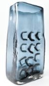GEOFFREY BAXTER FOR WHITEFRIARS - 'NUTS AND BOLTS' GLASS VASE IN INDIGO COLOURWAY
