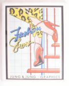 JUNG & JUNG GRAPHICS - VINTAGE CIRCA 1980S SWISS FASHION DESIGN ART POSTER