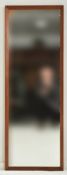 AISONEA - LARGE RETRO TEAK FRAME WALL HANGING MIRROR