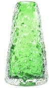 GEOFFREY BAXTER FOR WHITEFRIARS - 'VOLCANO' GLASS VASE IN MEADOW GREEN