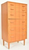 DANISH INSPIRED MID CENTURY TEAK TALLBOY CHEST OF DRAWERS
