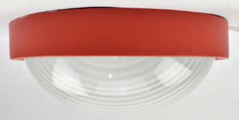 PRISMA - SERIE EKO - VINTAGE ITALIAN DESIGN 1980S COLOURED PLASTIC CEILING LIGHT