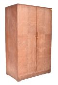 HEALS OF LONDON - 1930S ART DECO LIMED OAK WARDROBE