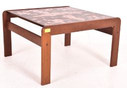 DANISH MODERN DESIGN CIRCA 1970S TEAK ABSTRACT OCCASIONAL TABLE