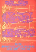 KEITH HARING & ANDY WARHOL - MONTREUX JAZZ FESTIVAL POSTER