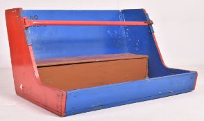 VINTAGE 1960S FAIRGROUND / FUNFAIR WOODEN TWO-PERSON SEAT