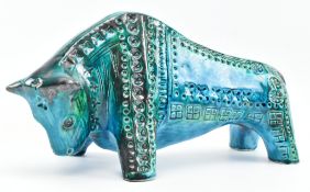 BITOSSI MANNER RETRO CERAMIC BULL FIGURINE BY JEMA, HOLLAND