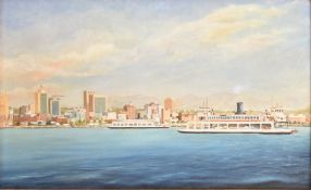 AMERICAN SCHOOL - 20TH CENTURY PAINTING DEPICTING A VIEW OF THE CITY OF SAN DIEGO