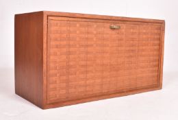 POUL CADOVIUS - ROYAL SYSTEM - VINTAGE TEAK VENEERED WOVEN SHELF WALL UNIT SYSTEM