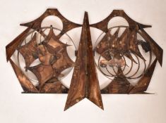 HENRIK HORST (B. 1942) - MID CENTURY CIRCA 1970S BRUTALIST METAL SCULPTURE