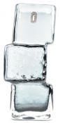 GEOFFREY BAXTER FOR WHITEFRIARS - 'DRUNKEN BRICKLAYER' GLASS VASE IN PEWTER COLOURWAY WITH LABEL