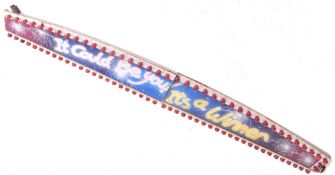 LARGE VINTAGE FAIRGROUND / FUNFAIR TWO PART LIGHT PANEL