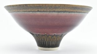 PETER WILLS (B. 1955) - CONTEMPORARY STUDIO ART POTTERY BOWL