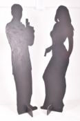 JAMES BOND - PAIR OF FREE-STANDING WOODEN CUT-OUT DISPLAYS
