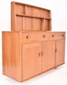 LUCIAN ERCOLANI FOR ERCOL - WINDSOR 1960S BEECH & ELM SIDEBOARD CREDENZA