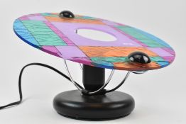 BELIEVED ITALIAN MID CENTURY CIRCA 1970S PERSPEX & CHROME DESK LIGHT