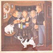 BERYL COOK - IN THE SNUG - LIMITED EDITION COLOUR LITHOGRAPH
