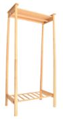 FRANK HUDSON - BRITISH MODERN DESIGN SOLID OAK COAT STAND