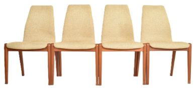 KAI KRISTIANSEN FOR SHOU ANDERSEN - FOUR MID CENTURY DANISH TEAK DINING CHAIRS