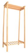 FRANK HUDSON - BRITISH MODERN DESIGN OAK COAT STAND