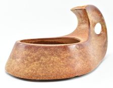 IN THE STYLE OF ROBERTO RIGON FOR BERTONCELLO - 20TH CENTURY CERAMIC VASE CENTREPIECE BOWL