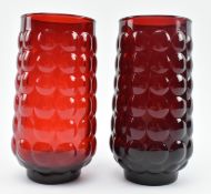 PAIR OF 20TH CENTURY AMERICAN ANCHOR HOCKING BUBBLE GLASSES