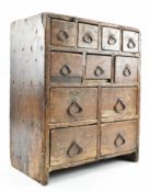 VINTAGE SET OF 20TH CENTURY CHINESE WOODEN SPICE DRAWERS