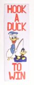 HOOK A DUCK - DOUBLE SIDED FAIRGROUND WOODEN SIGN