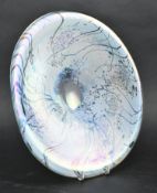 BELIEVED ISLE OF WIGHT 20TH CENTURY LUSTRE GLASS CENTREPIECE DISH