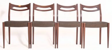 MATCHING SET OF RETRO 20TH CENTURY DANISH TEAK DINING CHAIRS