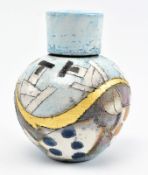 ROB WHELPTON (B. 1952) - CONTEMPORARY STUDIO ART POTTERY RAKU VASE
