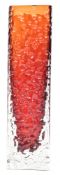 GEOFFREY BAXTER FOR WHITEFRIARS 'NAILHEAD' GLASS VASE IN RUBY