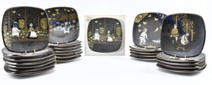 RAIJA UOSIKKINEN FOR ARABIA FINLAND - 24 ANNUAL PLATES