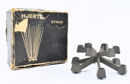 MID CENTURY DANSK DESIGNS CAST IRON CANDELABRA