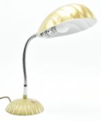 VINTAGE ART DECO SHELL AND GOOSENECK TABLE / DESK LAMP