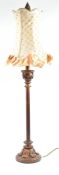 PRIVATE COLLECTION OF DERREN BROWN - EMPIRED STYLE VINTAGE COPPER PAINTED DESK TABLE LAMP