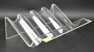 RETRO 1970S MOULDED ACRYLIC WINE RACK