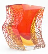 MURANO ITALIAN MID CENTURY 1960S MANDRUZZATO SOMMERSO GLASS VASE