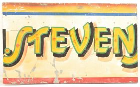 STEVENS DODGEMS - FRED FOWLE FAIRGROUND RUNNING BOARD