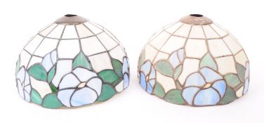 TIFFANY MANNER - PAIR OF VINTAGE 20TH CENTURY LAMP SHADES